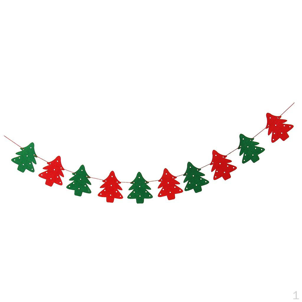 

Party Felt Bunting Banner Holiday Home Hanging Decorations Christmas Tree