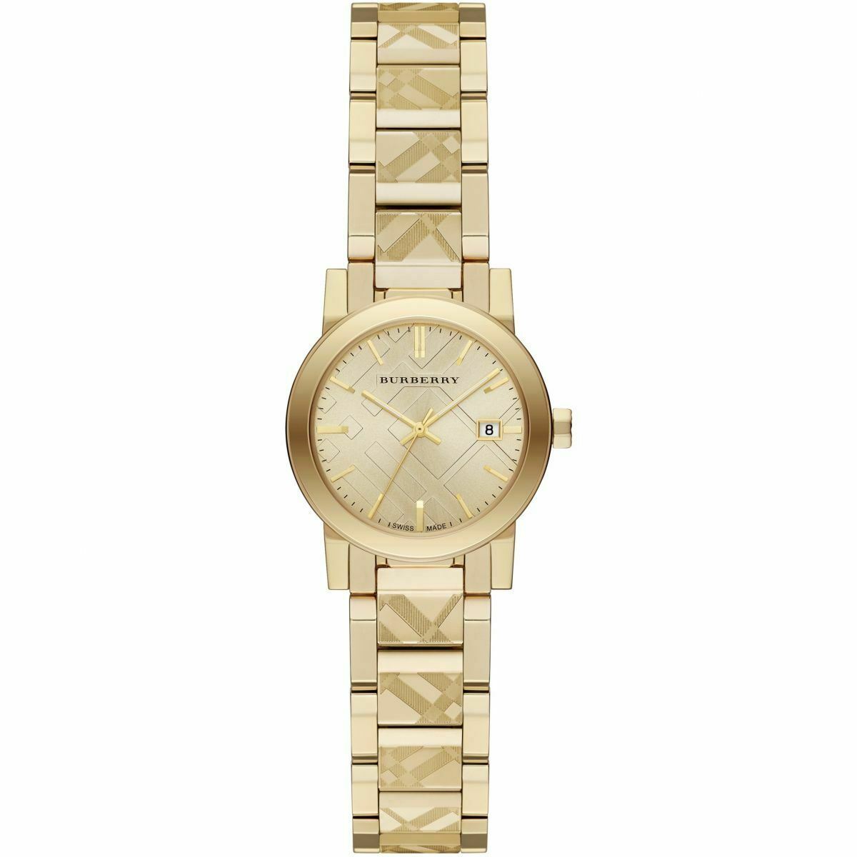 BURBERRY Montre  The City BU9234 Acier inoxydable dor&eacute; 