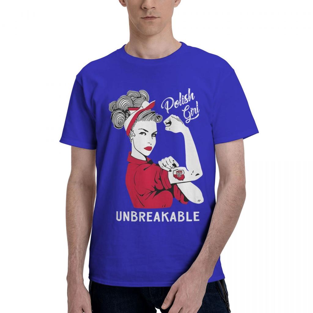 Unbreakable Polish Flag 100 Cotton Casual Breathable Confortable Top Football Shirts 2025 Tshirts Men