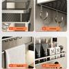 Youqin Wall-Mounted Kitchen & Bathroom Shelf with Hooks