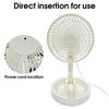 Portable Folding Telescopic Floor Fan 1 Wind Speed Adjustment USB Mini Summer Silent Student Desktop Table Fan