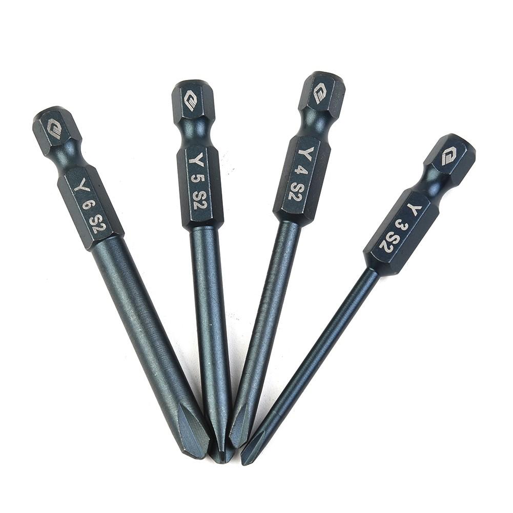 Screwdriver Bit 1/4in Hex Shank Electric Drivers Magnetic Black Equipment