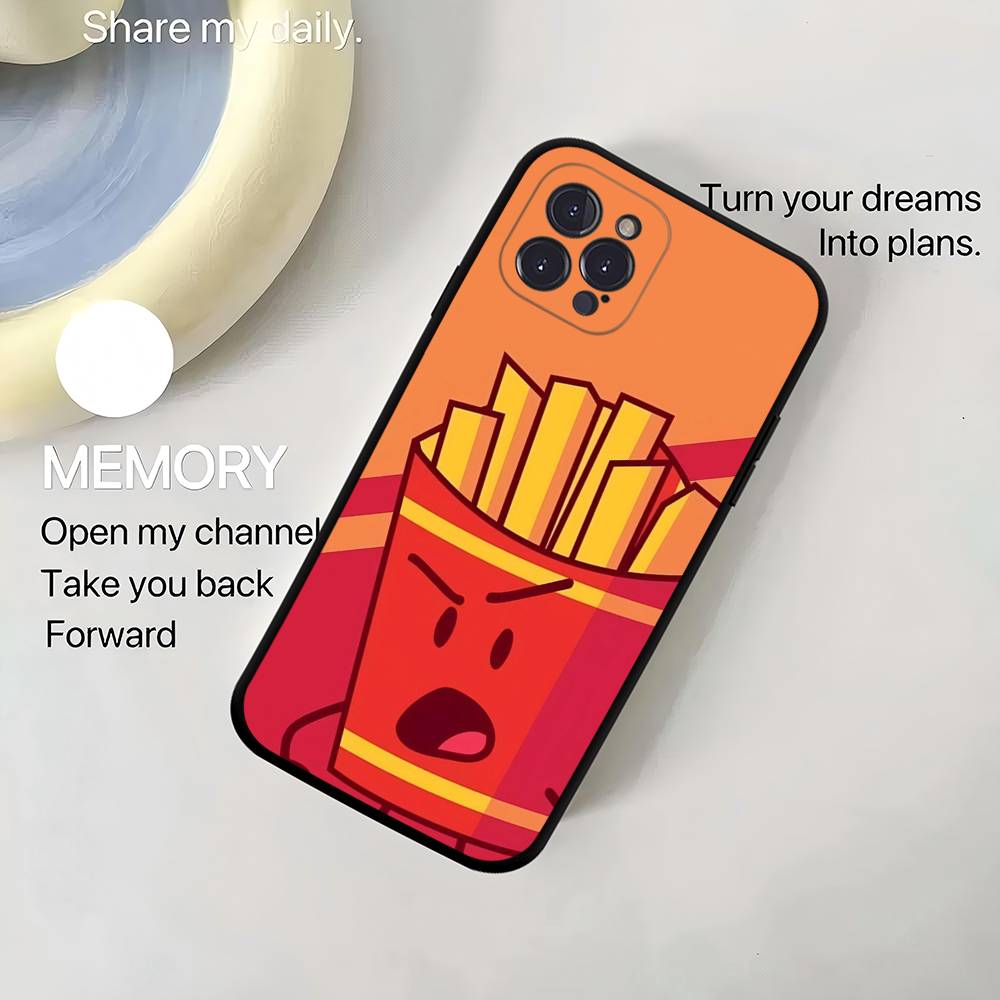 Bfdi B-Battle For D-Dream Black Silicone Phone Case For Iphone 17 Air 16 15 14 13 12 11 Pro Max Plus Back TPU