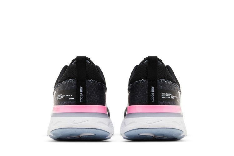 Nike React Infinity Run Black Football Grey Pink