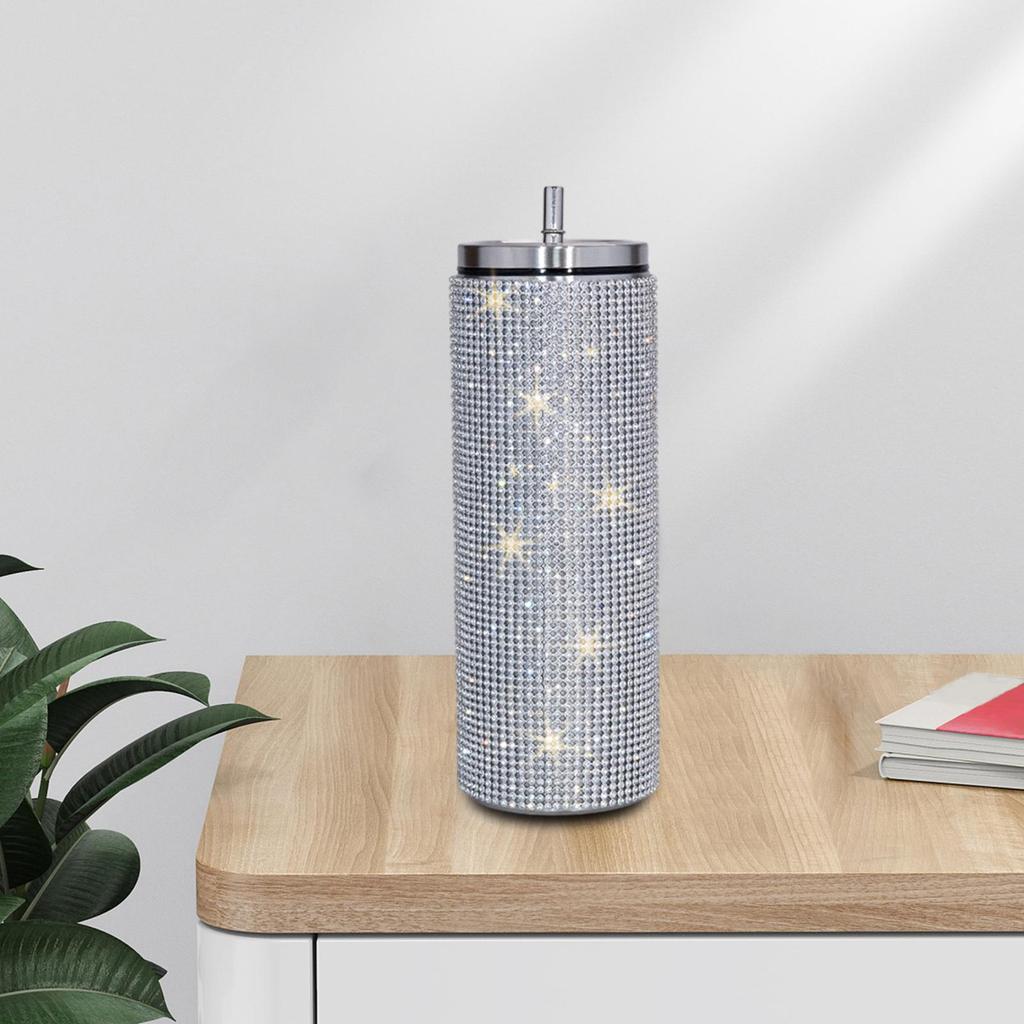 Vakuová láhev Diamond Bling Cup 600 ml Nádoba na nápoje Nerezová pro domácnost