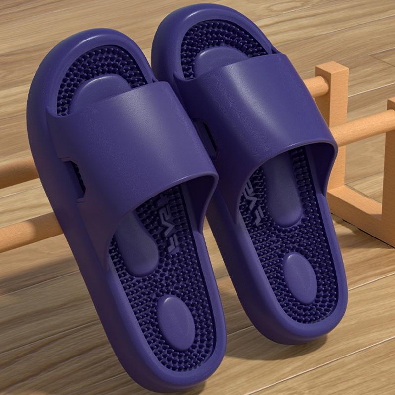 Women Summer Concise Slippers Men Soft Home Slides Couples Bathroom Non-slip Sandals Adults Comfortable Outdoor Beach Shoes