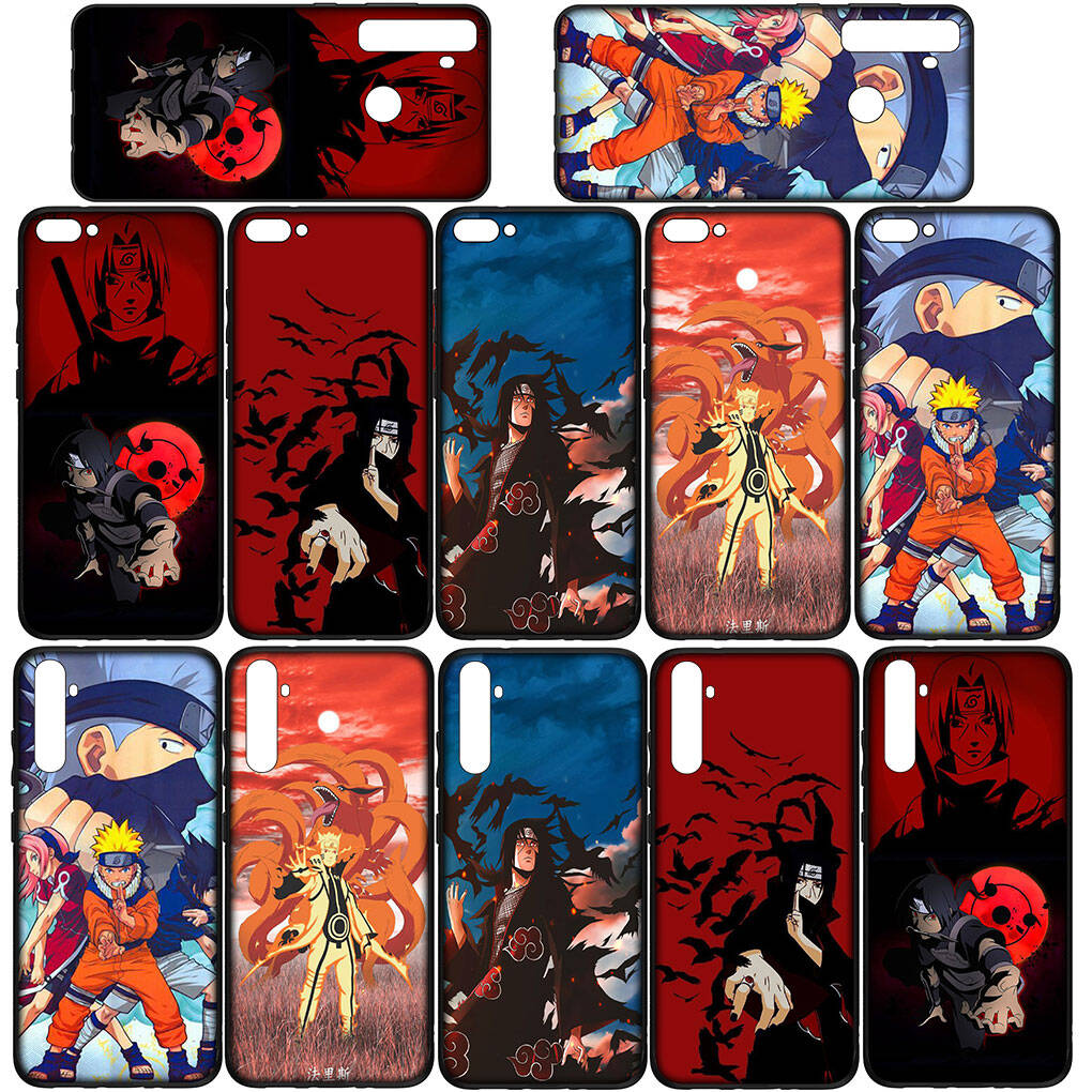 Handyhülle für iPhone 17 15 16 Plus Redmi Note 14 12 11 13 Pro Max Huawei P30 P20 Lite OPPO A60 A40 A80 A18 Akatsuki Comics Itachi Sasuke Naruto Hülle