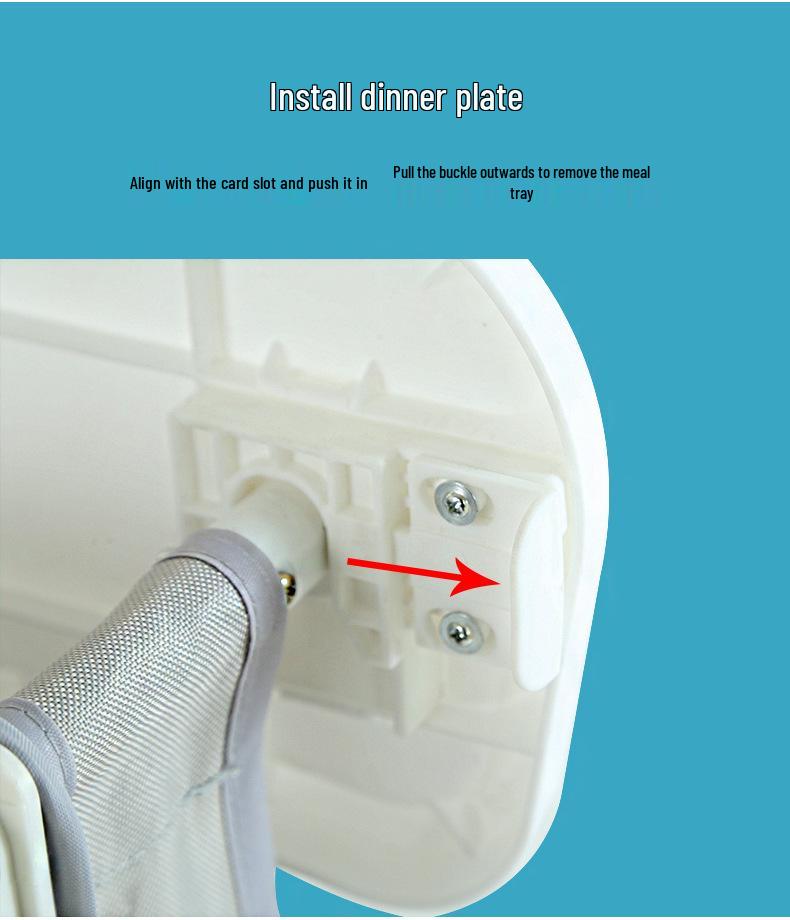 Foldable Portable Baby High Chair - Infant Dining Seat for Eating Out