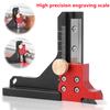 Height Gauge Depth Aluminum Alloy Metric DIY Woodworking Tablesaw Height Measurement Tool for Saw Table and Router Tables