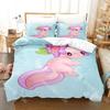 Set Biancheria da Letto Stampato su un Lato Axolotl, Piumone Gamer Kawaii Pastello Copripiumone Federe Copriletto Comodo Regina