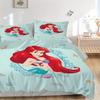 3pcs Mermaid Printed Bedding Set, Breathable And Soft, Machine Washable, Christmas Gift, Suitable for Bedroom Decoration, 108