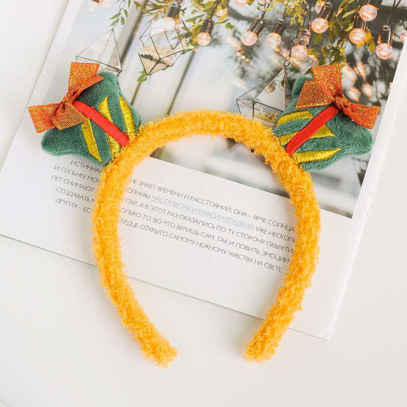 Christmas Cute Santa & Reindeer Plush Headband for Women - Autumn/Winter Mori Style Hair Accessory