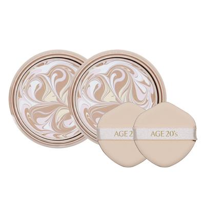 AGE20s Essence Cover Pact Neueste Infinity Diamond Edition ID-Nachfüllung, ID-Nr.. 21 Nachfüllpackung, 2 Stück