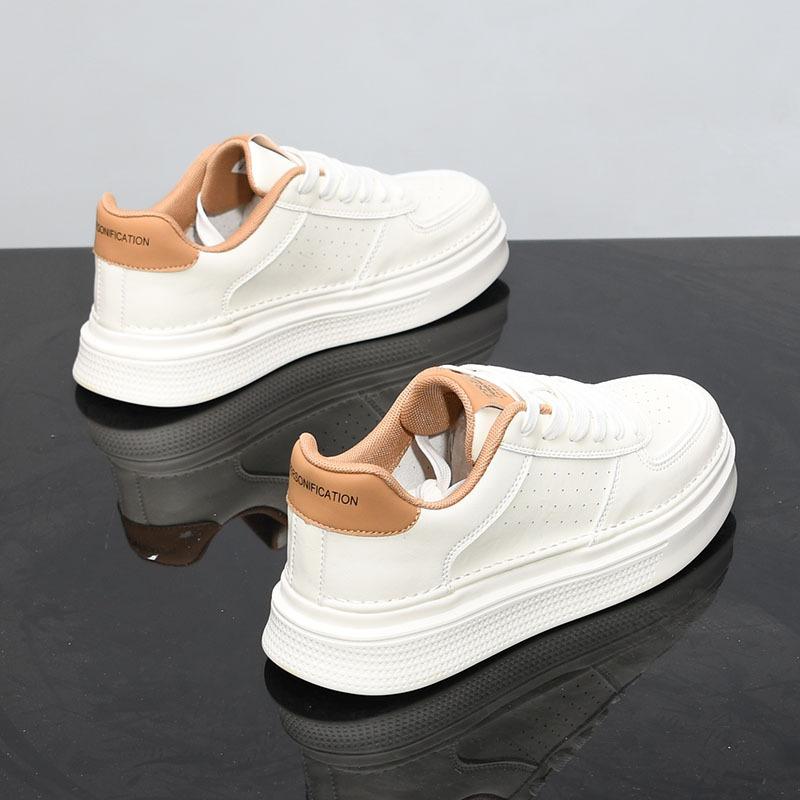

Spring casual shoes new summer breathable low-top board shoes platform leather x211 44