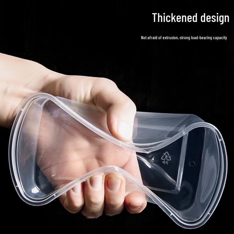 Disposable Rectangular Plastic Food Containers with Lids