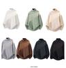 Men's Winter Thickened Turtleneck Sweater - Trendy Solid Color Youth Knitwear with Long Collar