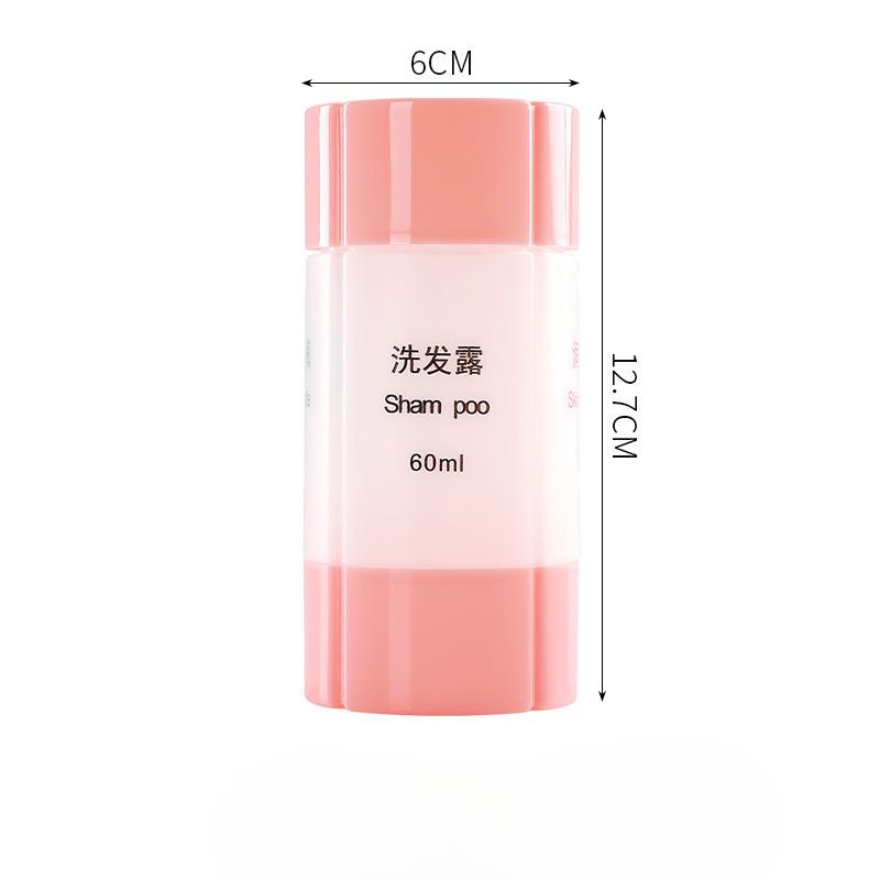 Travel Dispenser Bottle Cosmetics 4-in-1 Travel Portable Set Shampoo Shower Gel Makeup Storage Bottle