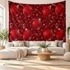 Weihnachtlich bedruckter Wandteppich für Schlafzimmer Wohnzimmer Wanddekoration Feiertagsgeschenk