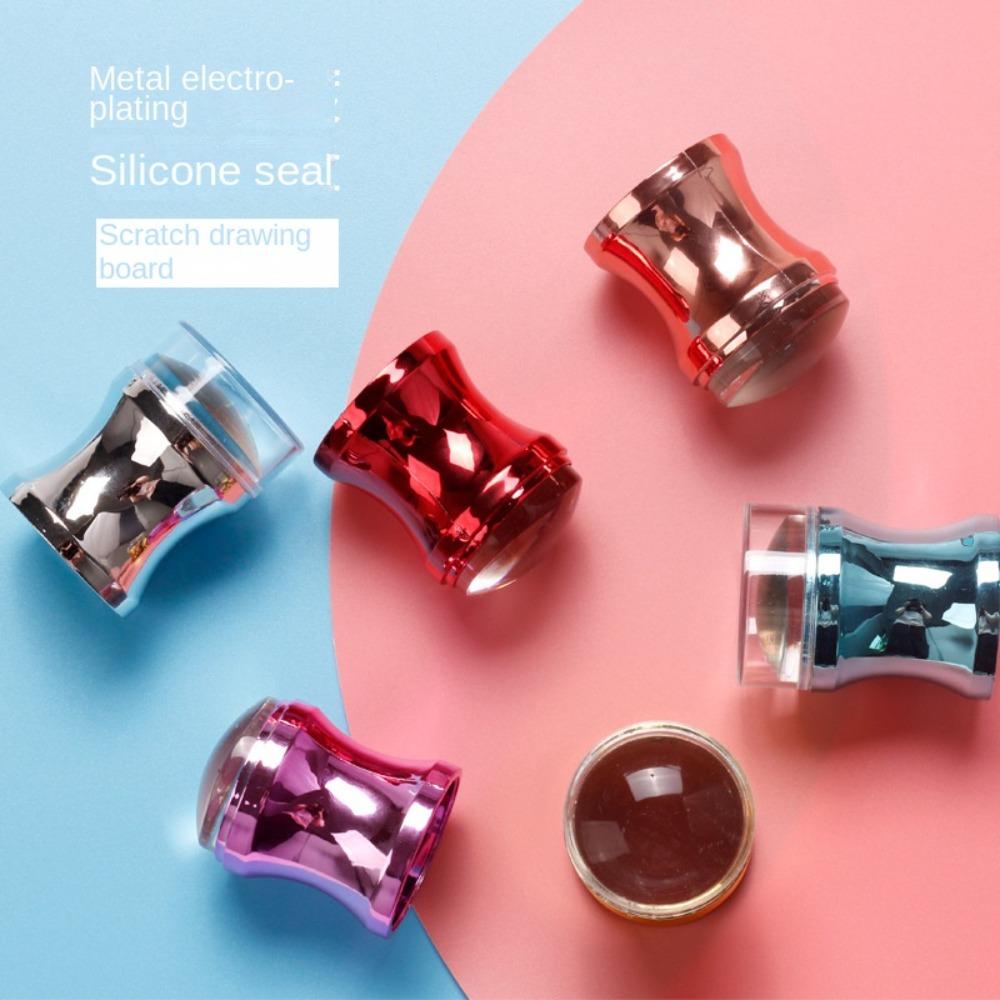 DIy Nail  Printing Tool Silicone Nail Stamper Soft Head Nail Stamp Printing Tool  Nail Art