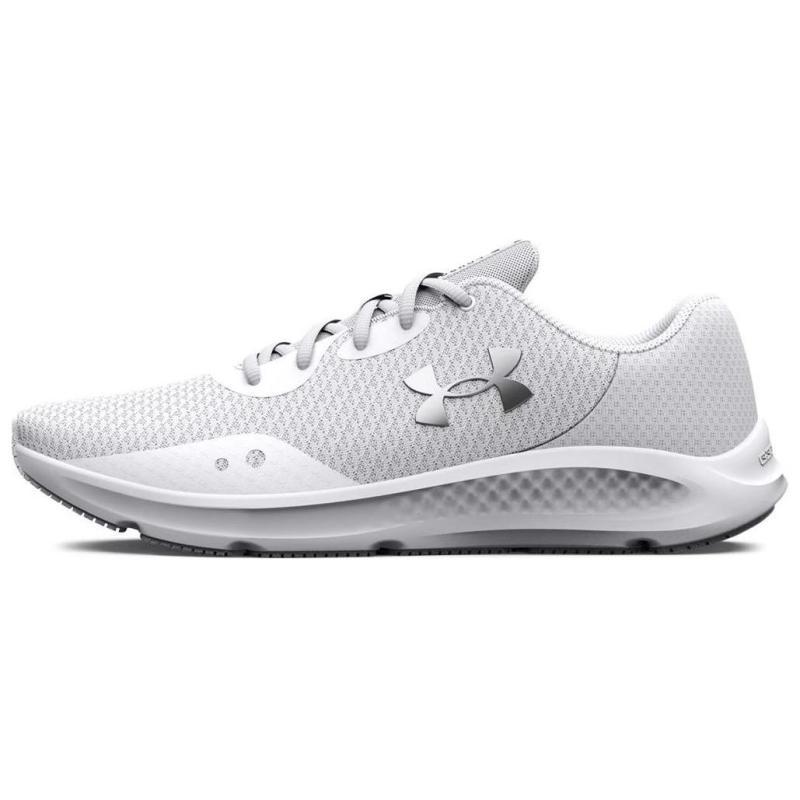 Under Armour Charged Pursuit 3 Running Shoes 'Grey White' Sneakers 3024878-101