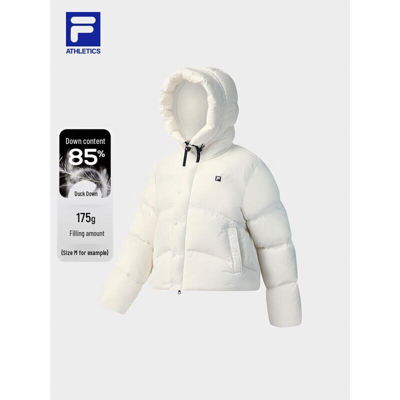FILA Women's Hooded Loose Fit Winter Down Jacket