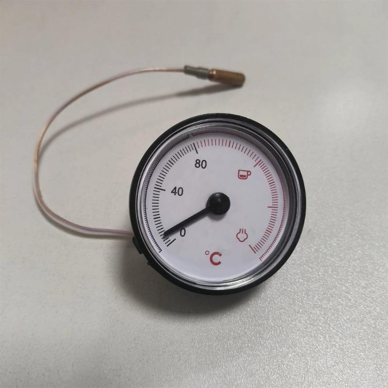 Stainless Steel 0-180℃ Gauge for Coffee Machine with Coil Temperature Gauge for Espresso Coffee Machine Temperature Gauge