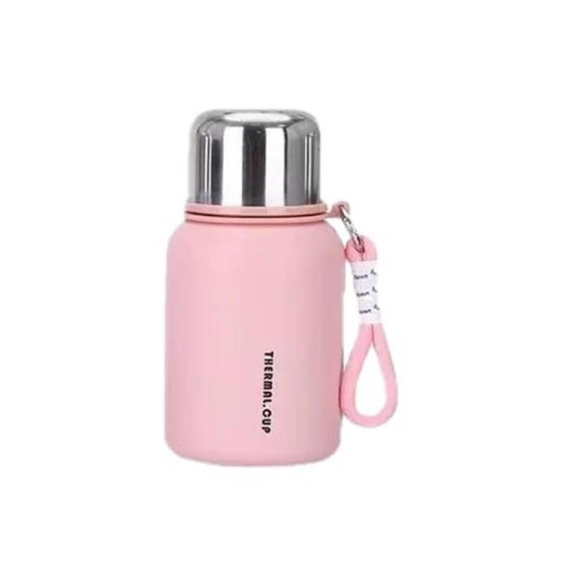 316 Stainless Steel Insulated Travel Mug With Carrying Rope For Office And Outdoor Use