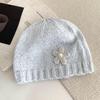 Hollow Sequin Knitted Hat Vintage Woven Cap Retro Beanie Hat  Autumn