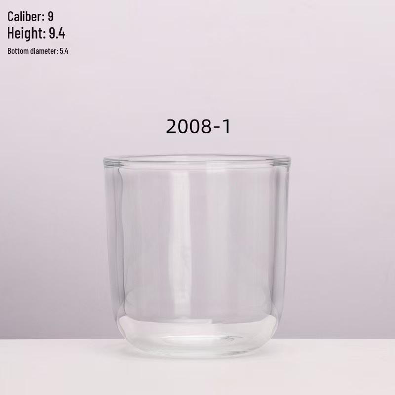 Thickened European Stripe Glass Candle Jar with Arched Bottom