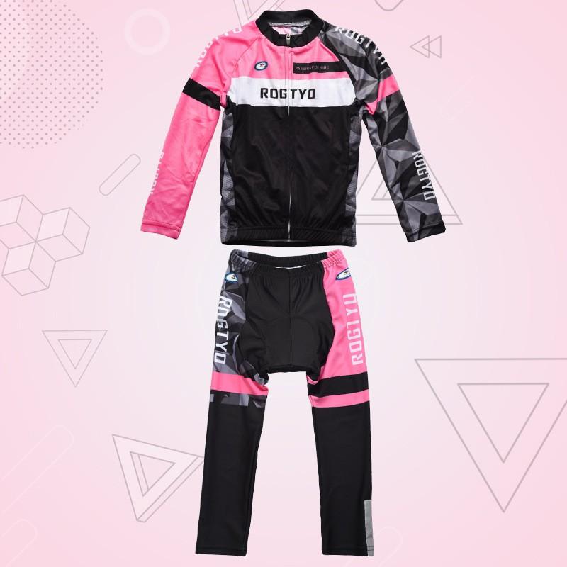 Reflective Kids Cycling Jersey Set Long