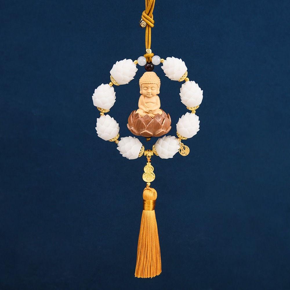 Good Luck Circle Lotus Car Pendant Exquisite Car Upholstery Car Hanging Decoration  Automobile