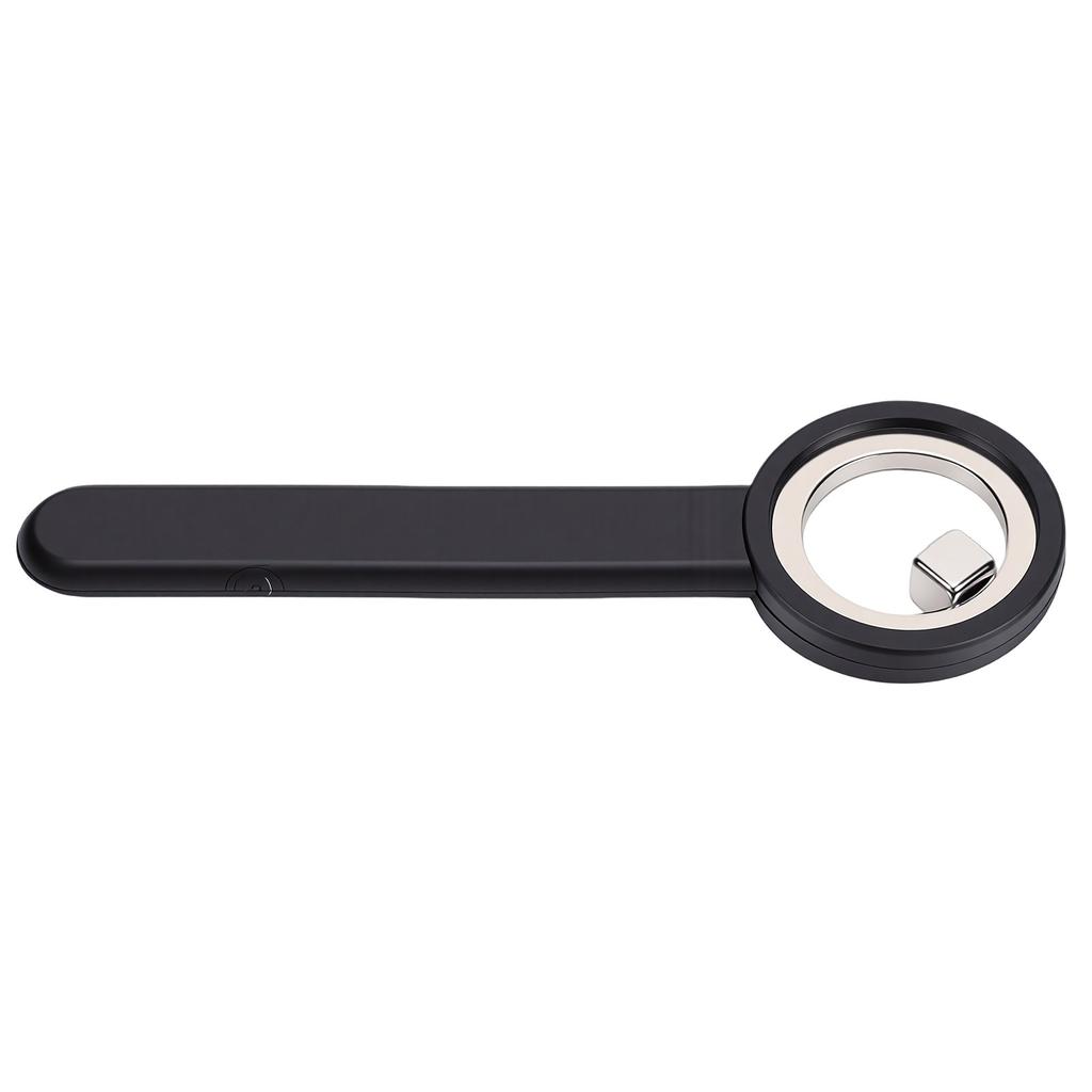 Ring Shaped Nail Magnet Strong Magnetic Hollow Circular Nail Magnet with Silicone Cover Handle Round Magnet Black