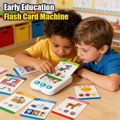 Non-Toxic Early Education Flash Card English Russian Learning Talking Flashcards For Kid Preschool Electronic Toddlers Audio Book Machine
