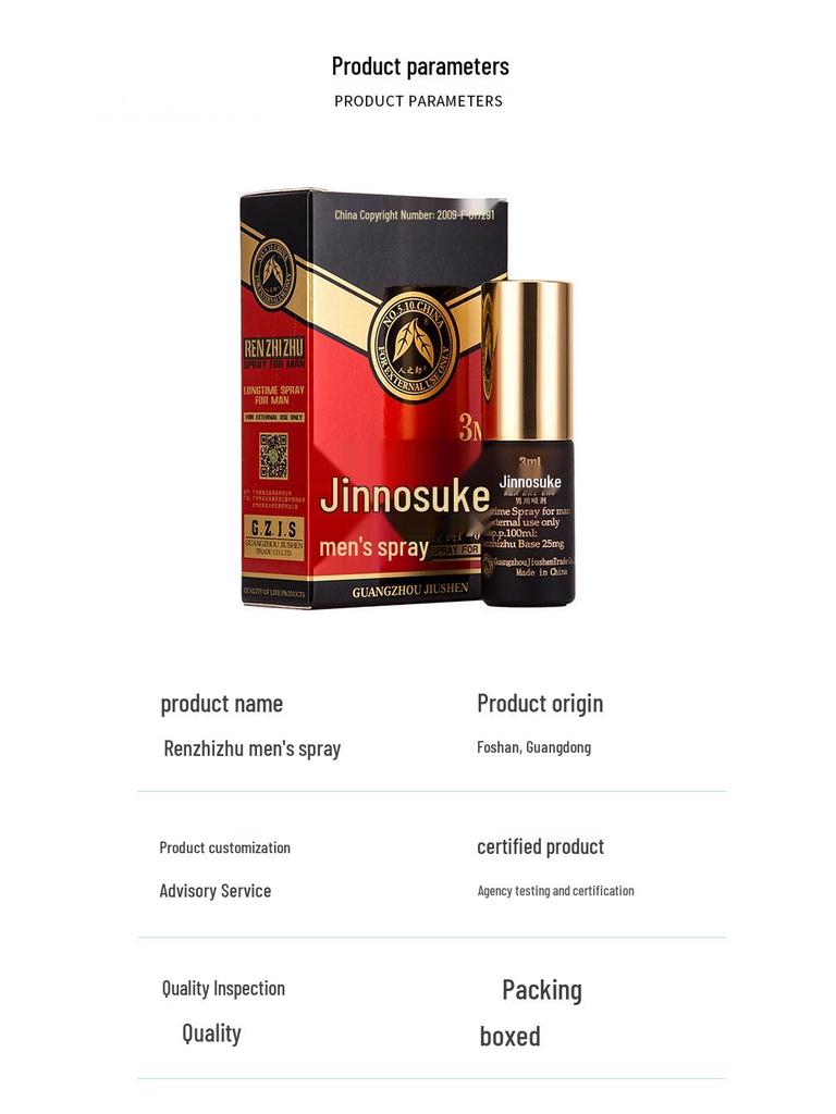 Long-Lasting Men's Delay Spray with Plant Extracts – Non-Numbing Formula for Enhanced Performance