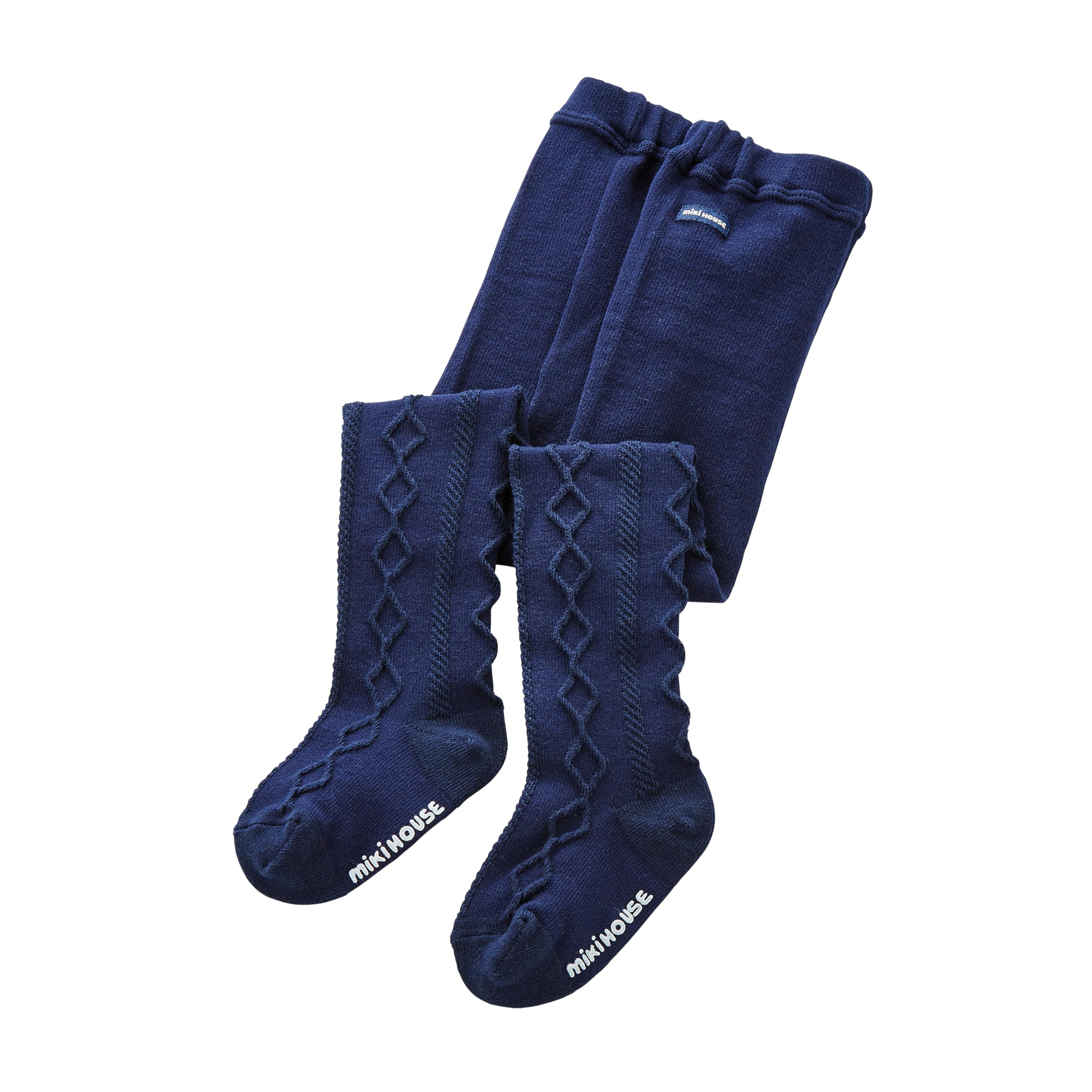 

Miki House Solid Made in for Baby Suitable for School and Preschool Navy Blue Tights, Japan, Girls, & Kids, Use, 13-9803-688, 100cm,