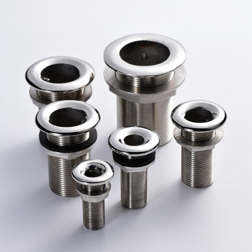 316 Stainless Steel Yacht/Boat Full Thread Drain Outlet Port Spare Parts