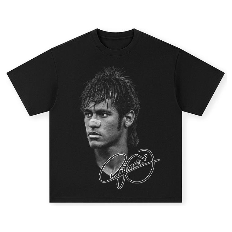 25ss Nové tričko s velkým potiskem obličeje Cristiano Ronaldo Fotbalová superstar Krátký rukáv Barevný potisk Pánské Dámské Unisex Oversized trička