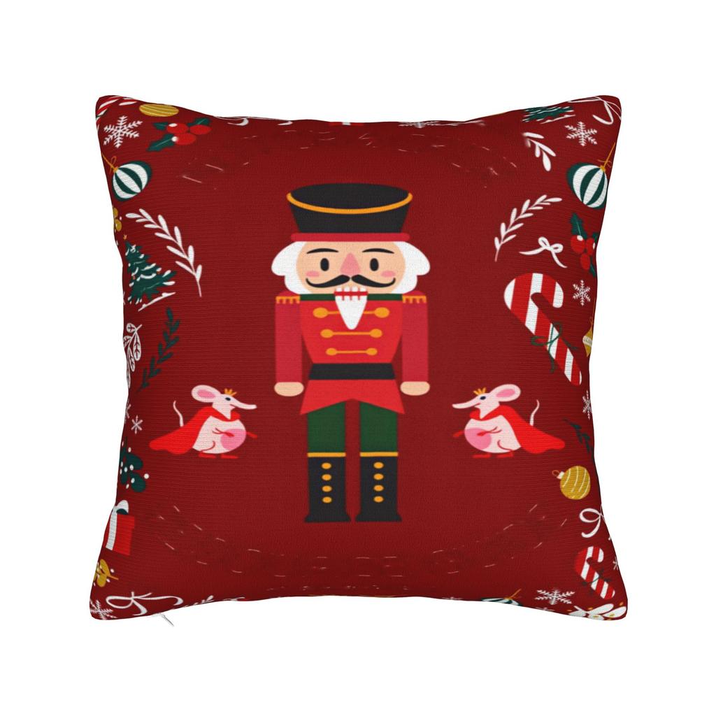Christmas Nutcracker Pillow Cover Fashion Pillow Case For Sofa Home Decor Graphic Pillowcases Birthday Present