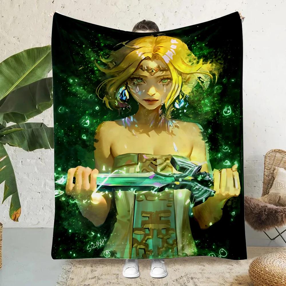Hot Game Z-ZeldaPrinted Blanket Picnic Blankets Warm Blanket Soft and Comfortable Blanket Home Travel Birthday Gift