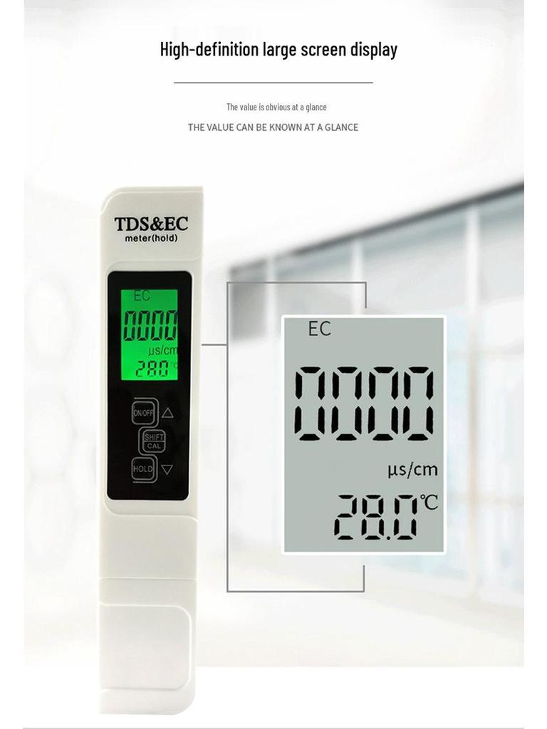 High-Precision Water Quality Detection Pen for Household Tap and Pure Water Testing