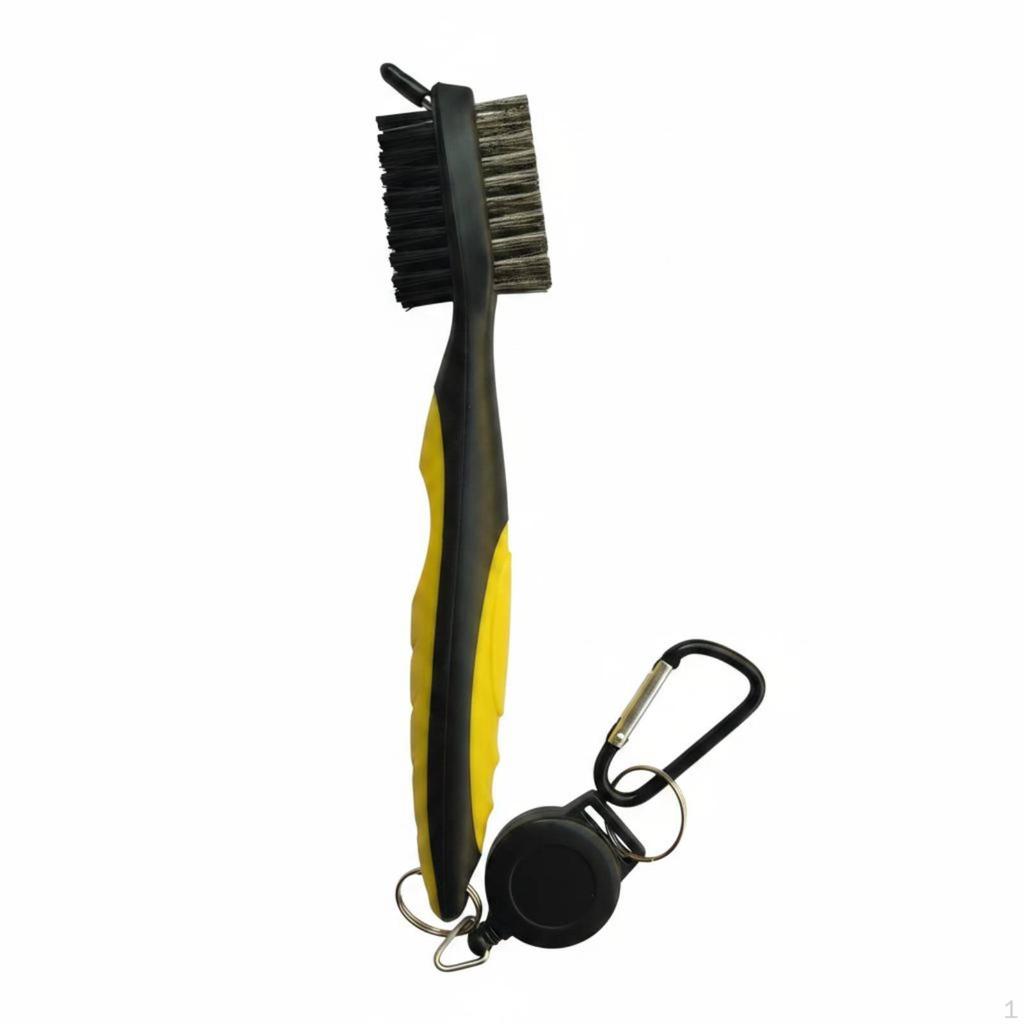 DoubleSidedSided Golf Brush Keychain Fastener Double Sided Effortless to Attach for
