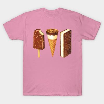 T Shirt Women Ice Cream Novelties Harajuku Print Kawaii Tshirt Summer Short Sleeve Female T-Shirt Top Tee
