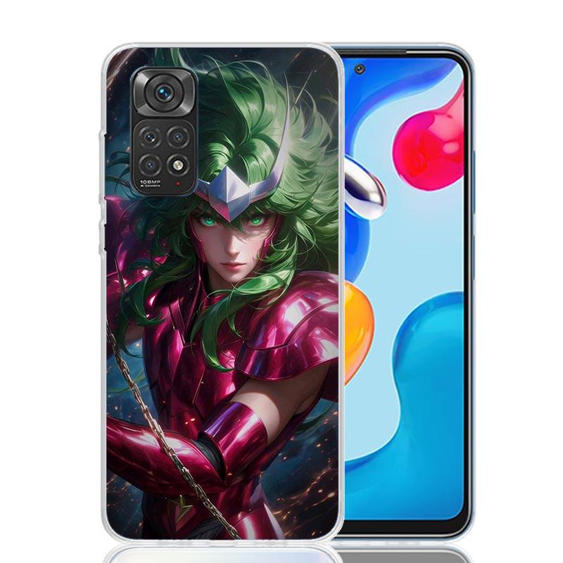 Saint Seiya Cool Phone Case For Xiaomi Redmi Note 15 14 13 12S 12 Pro Plus 11S 11E 11 11T 10S 10 Art Soft Pattern Cover Redmi No