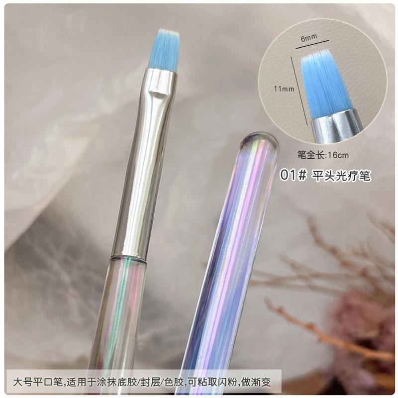 Nail Art Brush Double Headed Sandalwood Lines Drawing Color Painting Phototherapy Gradient Sweeping Specific Pen Manicure Tools