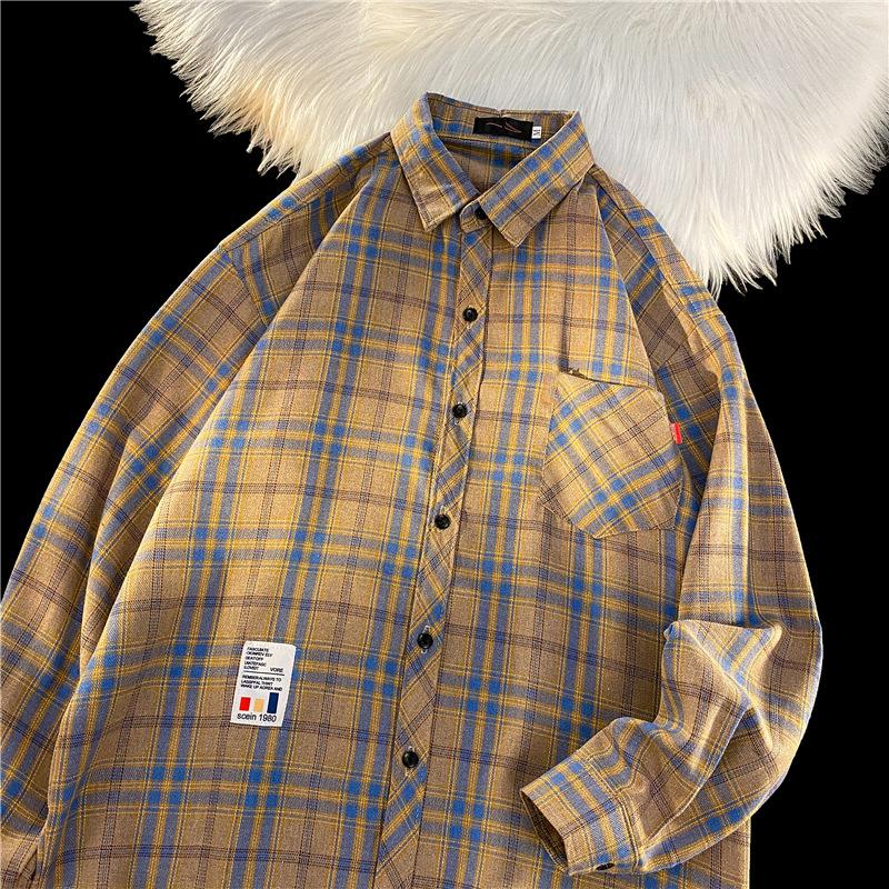 Spring And Autumn Long-sleeved Loose Casual Bottoming Shirt Couples Versatile Jacket