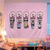 E-Esther-B-Bunny Colorful Tapestry Wall Hanging Hippie Flower Wall Carpets Dorm Decor Japanese Tapestry