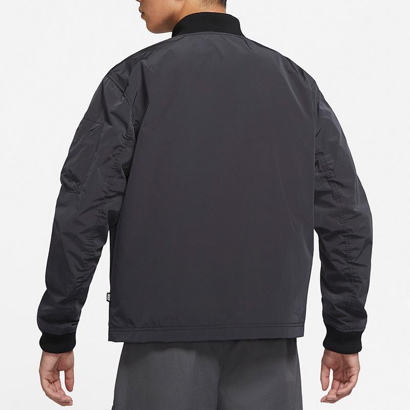 Nike Solid Color Training Loose Casual Jacket Black Men's DD4715-010