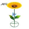 Pollinators Water Dish Metal Sunflower Bee Feeder, Lotus Leaf Butterfly Cup, Outdoor Garden Feeder Watering Station, Bath Bowl for Yard Lawn