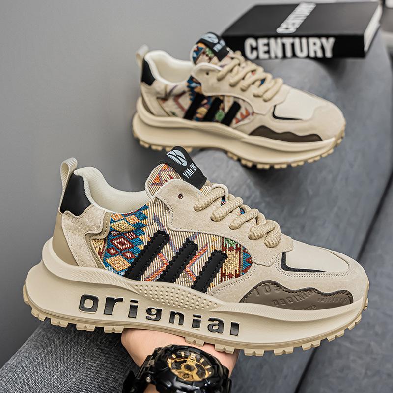 

Foreign trade new men s shoes 2025 spring and summer versatile platform trendy shoes youth running shoes 2025 casual sports shoes 44