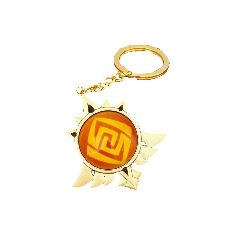 Seven Impact Genshin Elements Keychain Geo Anemo Electro Dendro Hydro Pyro Cryo